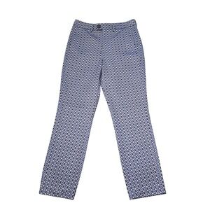 Esqualo Chino Print Multi Geometric Diamond Stretch Slim‎ Pants Size S F23.17506